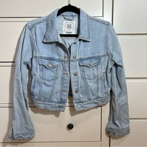 PULL&BEAR Cropped Jean Jacket M